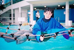 obstacle course training in pool