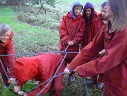 rafting in wet clothes